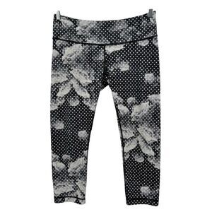 Lululemon Wunder Under Crop Il Dottie Dream Rose Neutral Blush Size 10